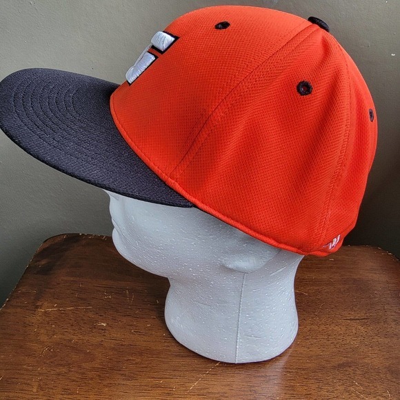 PACIFIC HEADWEAR MENS FITTED "G " Logo HAT Cap SIZE 7⅝ Orange Black - Picture 2 of 10